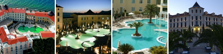 Внешний вид отеля Thermae Sylla Spa Wellness 5* - территория, открытый бассейн, фасад.